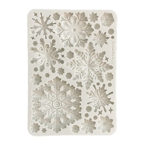 Stamperia – Dewdrops Snowflakes Silicon Mould muotti A5