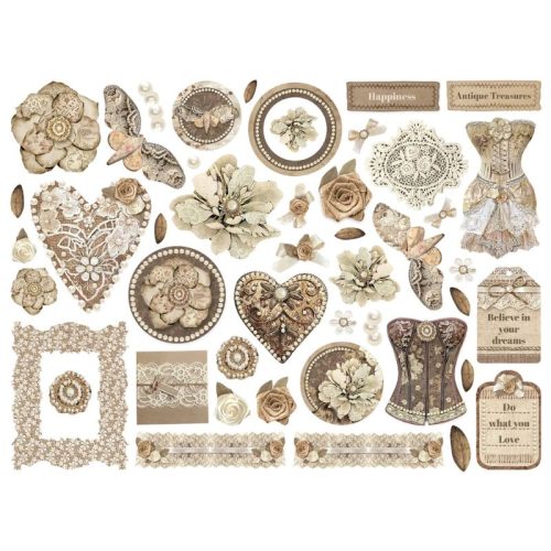 Stamperia – Die Cuts Old Lace isot kartonkikuvat 46 kpl 1