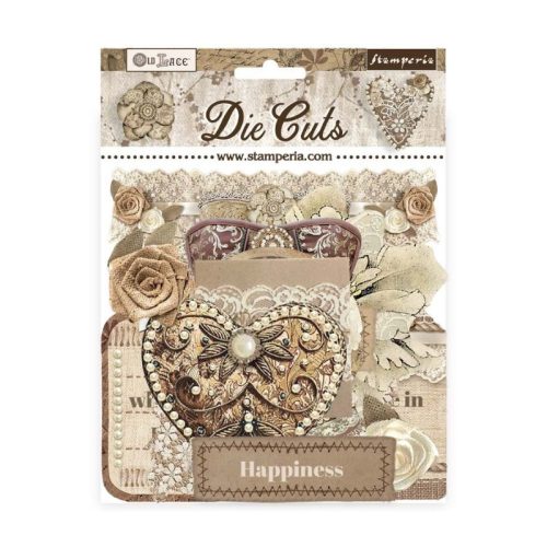 Stamperia – Die Cuts Old Lace isot kartonkikuvat (46 kpl)