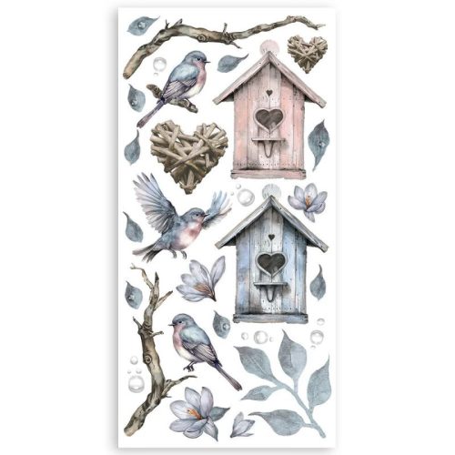 Stamperia – Paper Cuts outs Snowdrops leikekuva arkit 4 kpl 3