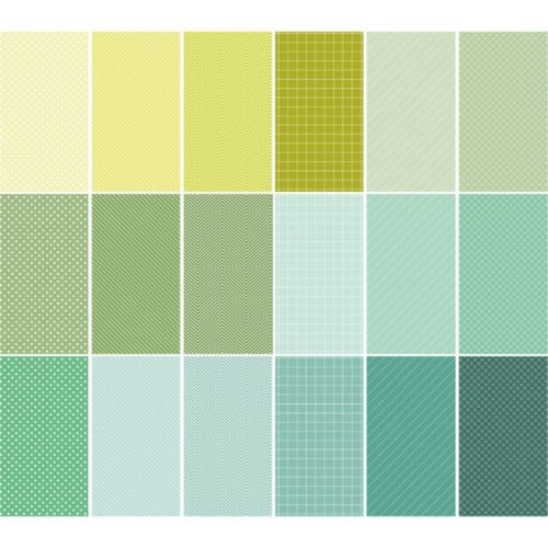 Studio Light Paper Pad – Shades of Green Pattern paperilehtio A5 1