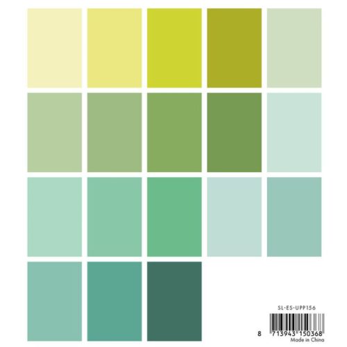 Studio Light Paper Pad – Shades of Green Unicolor paperilehtio A5 1