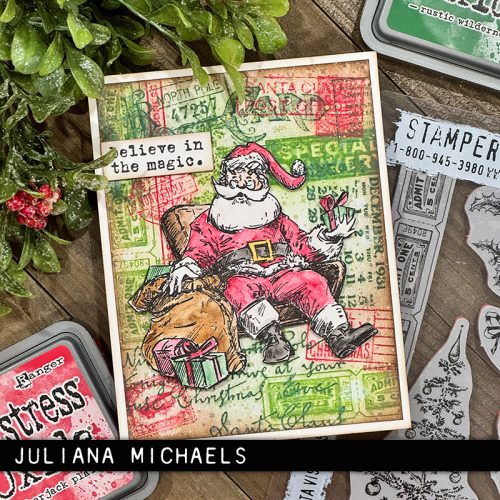 Tim Holtz Stampers Anonymous – Santa Visit leimasinsetti8