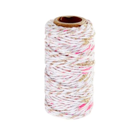 Vivant Cotton Joy Cord Rose – kimalle puuvillanaru 25m